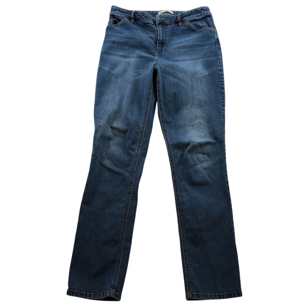 J. Jill Womens Jeans Size 28 Denim Slim Leg Tried & True Fit Casual Classic Blue